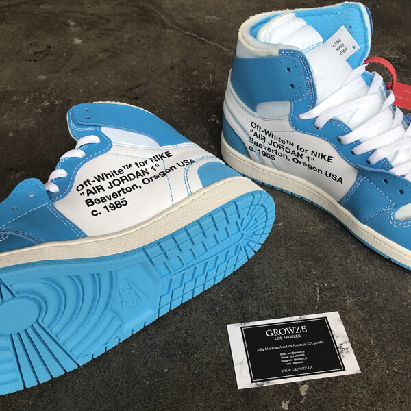 2025新作大人気 ナイキ ジョーダン オフホワイト パーカー 偽物 コラボス  ナイキJordan 1 Retro High Off-White University Blue