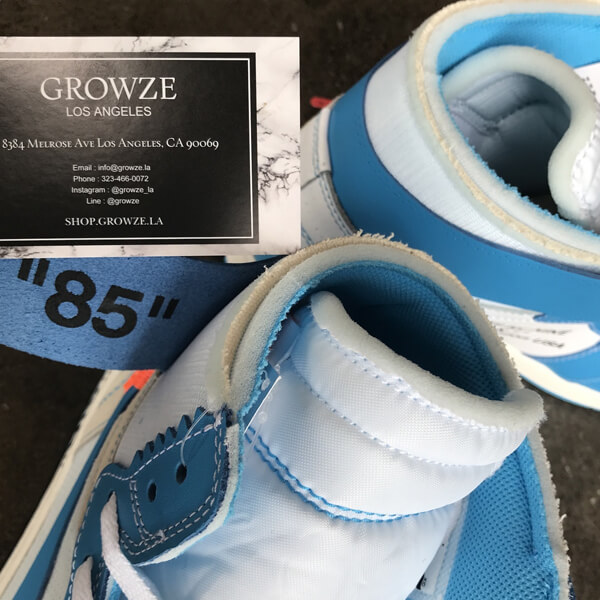 2025新作大人気 ナイキ ジョーダン オフホワイト パーカー 偽物 コラボス  ナイキJordan 1 Retro High Off-White University Blue
