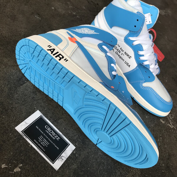2025新作大人気 ナイキ ジョーダン オフホワイト パーカー 偽物 コラボス  ナイキJordan 1 Retro High Off-White University Blue