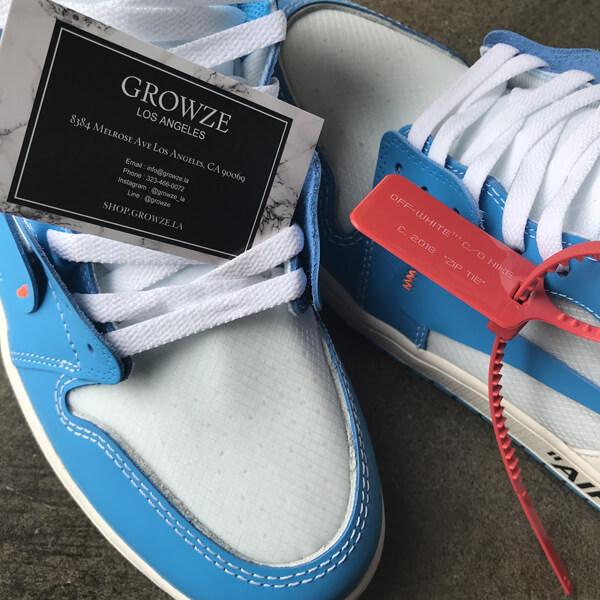2025新作大人気 ナイキ ジョーダン オフホワイト パーカー 偽物 コラボス  ナイキJordan 1 Retro High Off-White University Blue