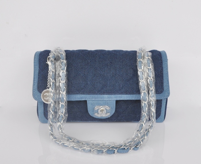 シャネル デニムバッグ スーパーコピー2025春夏新作新品 デニム ハンドバッグ チェーンバッグ FLAP BAG A92216