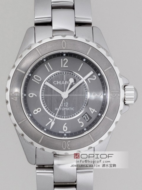 シャネルJ12  スーパーコピーシャネル クロマティック H2979 38mm チタンセラミックブレス 2011年新作 グレー