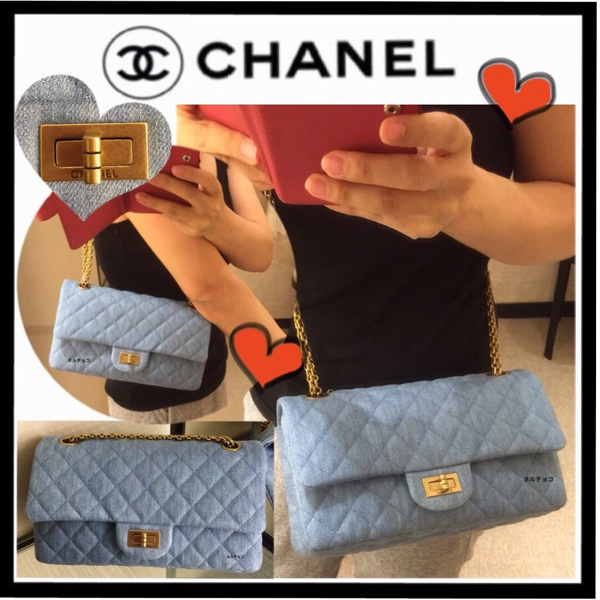 シャネル255 スーパーコピー2016人気の斜め掛け デニムFlap bag