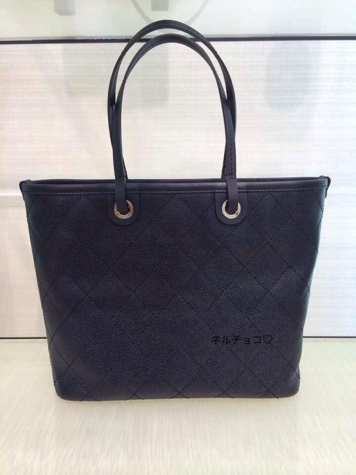 シャネル ハンドバッグ スーパーコピー2014年春夏新作 キャビア×トートバッグ×BLAC