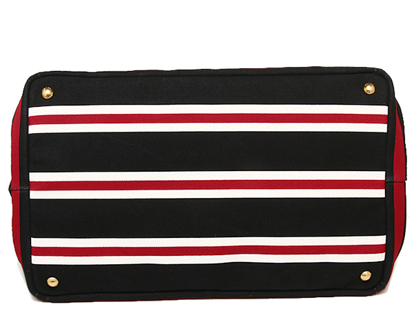プラダ カナパ コピーショルダーバッグ B1872B 2A45 F0GG0 ブラックレッド カナパ ROSSO