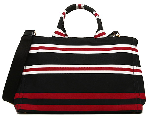プラダ カナパ コピーショルダーバッグ B1872B 2A45 F0GG0 ブラックレッド カナパ ROSSO