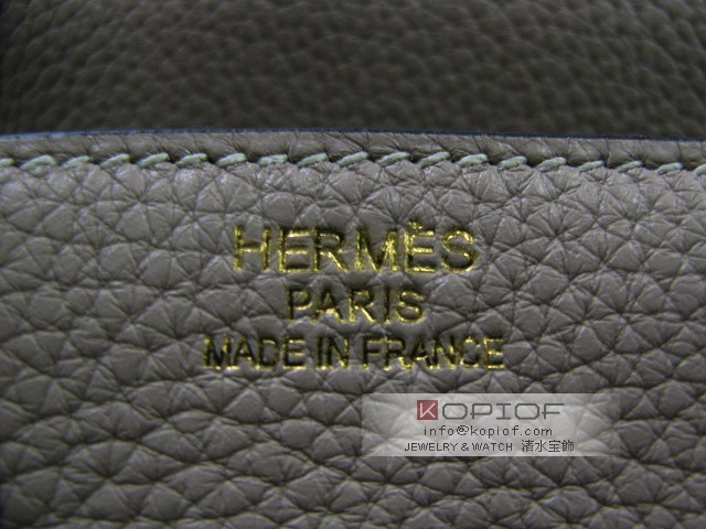 エルメス バーキン３５ トリヨンクレマンス トゥルティールグレー（ゴールド金具） her456