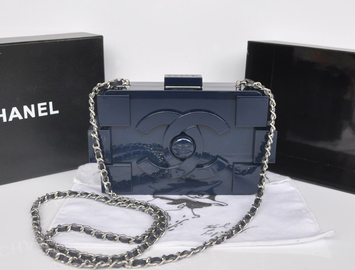シャネル ハンドバッグ スーパーコピー2025春夏新作新品 Lego Clutch ハンドバッグA37013青い