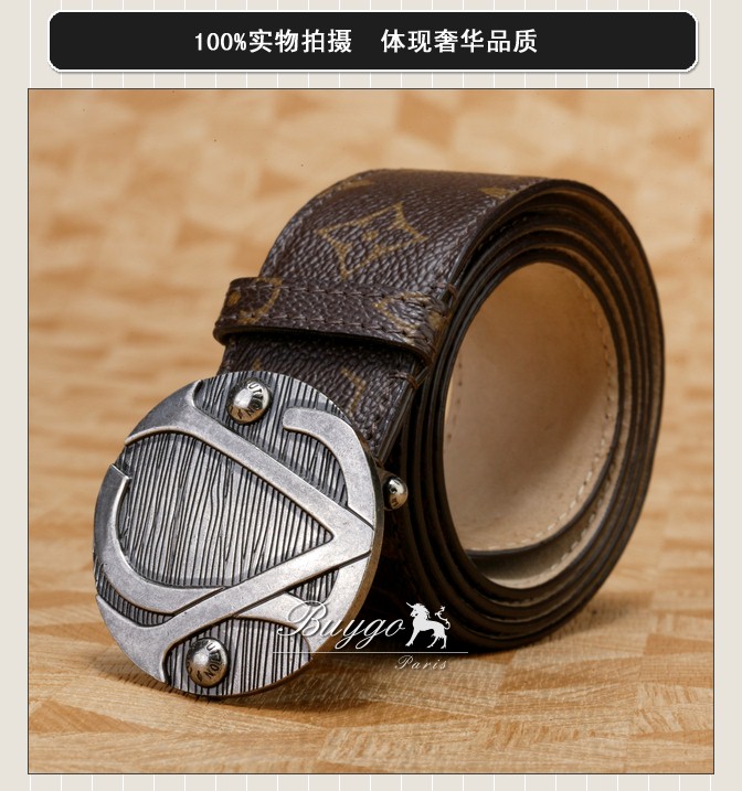 ブランド ベルト スーパーコピールイヴィトン ベルト モノグラム LV ロゴ ヴィンテージ バックル サンチュール M9671S