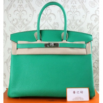 エルメスバーキンコピー[Birkin 35cm]エプソン ブルーパオン シルバー金具 he492