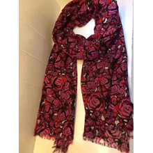 ルイヴィトンマフラーレディース コピー ETOLE ROCK N’ROSES シルク M70475 秋冬