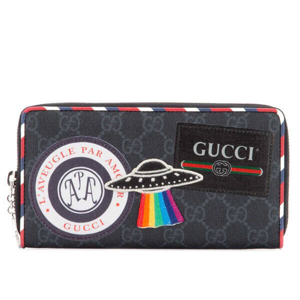 グッチ 財布 コピー Embellished GG シュプリーム 長財布