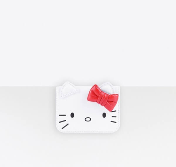 2025春夏コレクション【新作】バレンシアガ×HELLO KITTY バレンシアガコピー財布 ハローキティモチーフ ミニウォレット【限定品】6190171CBQ35616