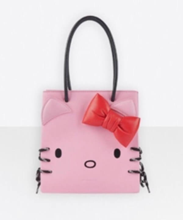 2025超限定 バレンシアガ偽物【バレンシアガ&Hello Kittyコラボ】Shopping Tote XXS pink