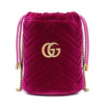 2025最新/限定 バケットに目が釘付け★グッチ偽物【グッチ】GG Marmont Velvet Bucket Bag