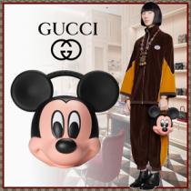 2025日本未発売新作★グッチ★グッチコピー ミッキーマウス グッチロゴトップハンドルバッグ