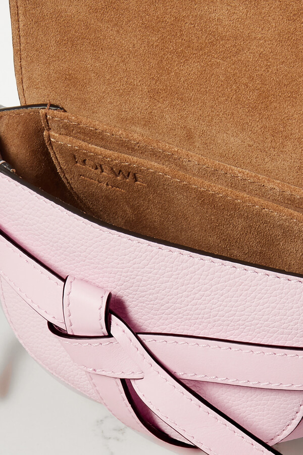 日本未発売新作 ロエベ ゲートミニバッグ 偽物 Gate mini textured-leather shoulder バッグ 321.12.U63
