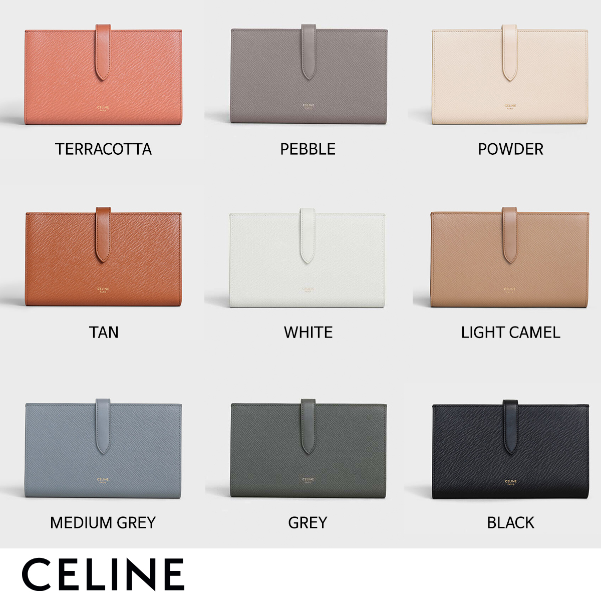2020AW作限定セリーヌ (セリーヌ)2020AW LARGE STRAP WALLET 長財布 (5054990745)