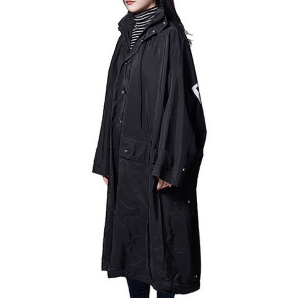バレンシアガ★パロディオペラ・コピーレインコート back logo opera rain coat black