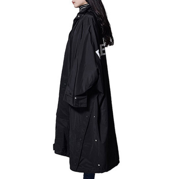 バレンシアガ★パロディオペラ・コピーレインコート back logo opera rain coat black