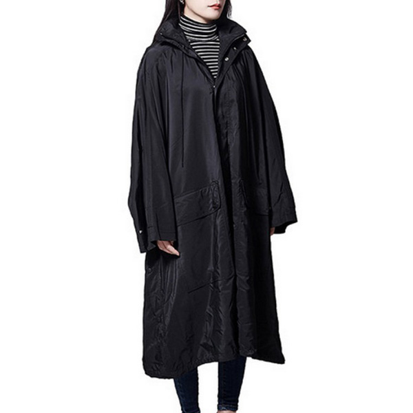 バレンシアガ★パロディオペラ・コピーレインコート back logo opera rain coat black