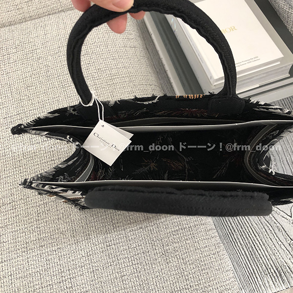 ディオール ブックトート コピー 2020SS新作 ディオール BOOK TOTE S フラワー ブラック M1296ZWFC M911