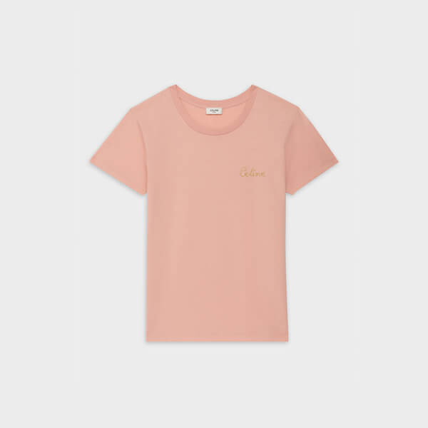  セリーヌ Tシャツ セリーヌ 偽物 エンブロイダリー コットン 2X351501F.01OW