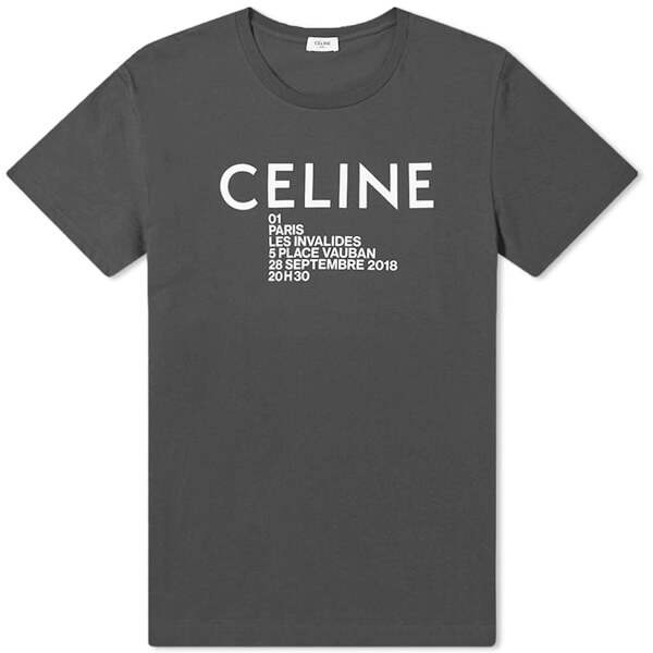 新作 セリーヌ Tシャツ 偽物 セリーヌ Paris ロゴプリント 2X314864J 01OB