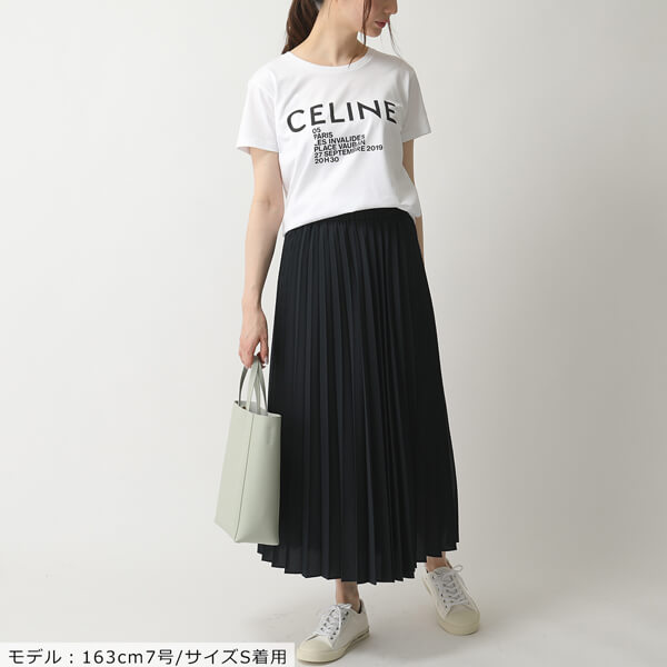 新作 セリーヌ Tシャツ 偽物 セリーヌ Paris ロゴプリント 2X314864J 01OB