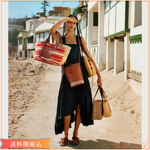 ロエベ かごバッグ 偽物 ロエベ Paula's Ibiza レザー ラフィア ポシェット ショルダー