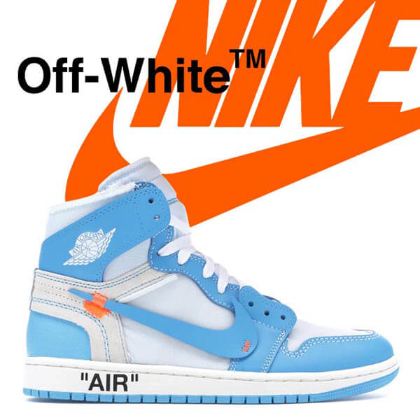 2025新作大人気 ナイキ ジョーダン オフホワイト パーカー 偽物 コラボス  ナイキJordan 1 Retro High Off-White University BlueAQ0818-1481
