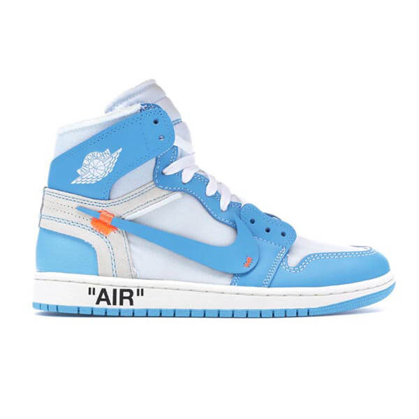 2025新作大人気 ナイキ ジョーダン オフホワイト パーカー 偽物 コラボス  ナイキJordan 1 Retro High Off-White University BlueAQ0818-1481