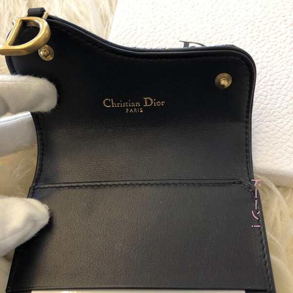 ディオール 財布 コピー Saddle 三つ折りウォレット ブルー  S5621CTZQ_M928