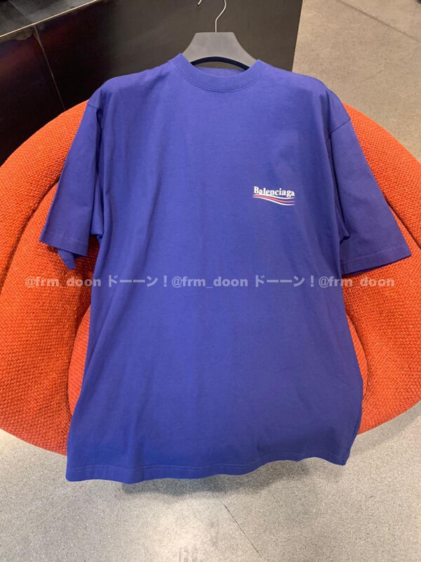 バレンシアガ tシャツ 偽物 バレンシアガ ロゴ Tシャツ 2020SS新作 Political Campaign