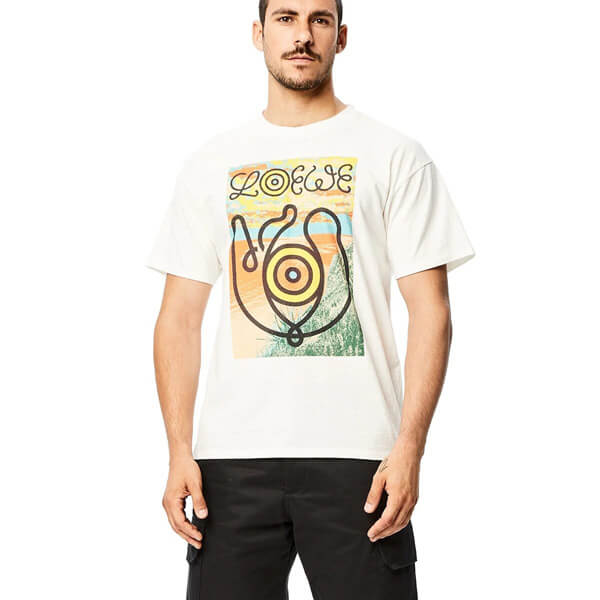 ロエベ tシャツ 偽物 EYE ロエベ NATURE ランドスケープ スラブ Tシャツ