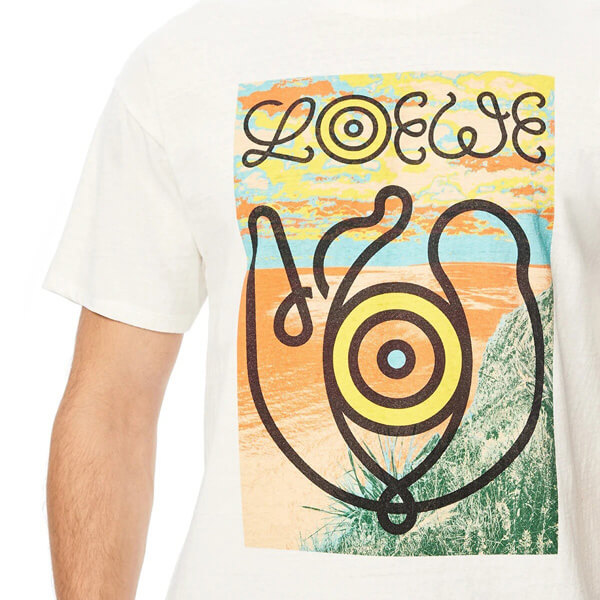 ロエベ tシャツ 偽物 EYE ロエベ NATURE ランドスケープ スラブ Tシャツ
