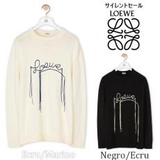 ロエベ tシャツ コピー ロエベ*刺繍ロゴクルーネックセーターニット