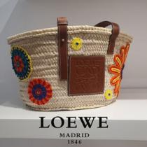 ◆VIPセール◆ロエベ♪BASKET♪FLORAL ロエベ かごバッグ コピー ラフィアLarge 327.02FS81