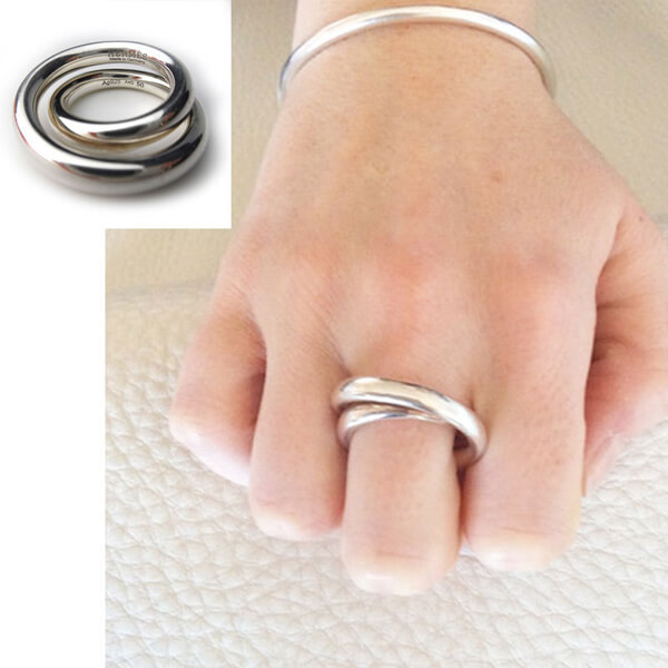 エルメス リング コピー シルバー 新作 Vertige 925 Ring