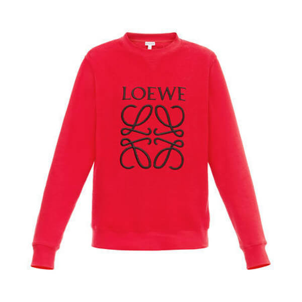 【18AW NEW】ロエベ トレーナー コピーロエベ_women/Anagram Sweatshirt スウェット/レッド