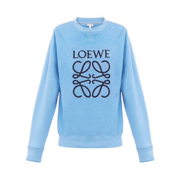 ロエベ トレーナー 偽物_women/Anagram Sweatshirt スウェット/ブルー