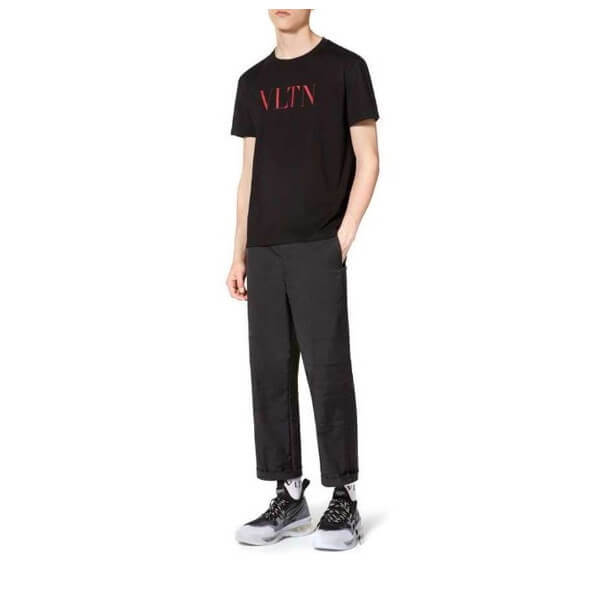 【 ヴァレンティノ Tシャツ コピー】VLTN ロゴ TシャツG10V 3LE 0NR