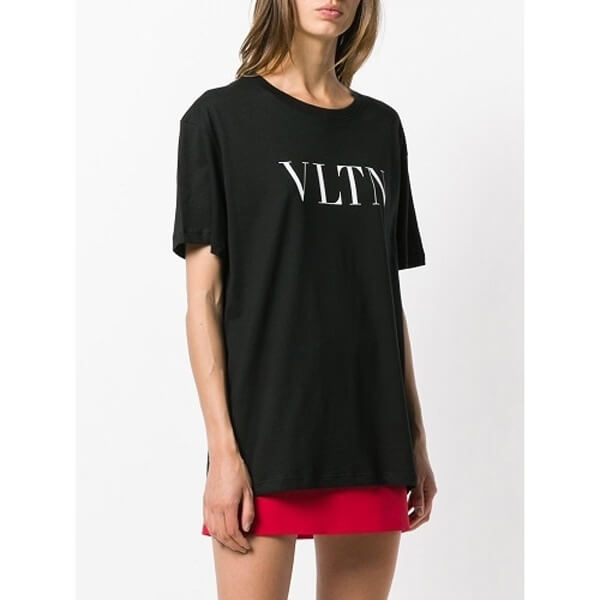 【 ヴァレンティノ Tシャツ コピー】VLTN ロゴ TシャツG10V 3LE 0NR