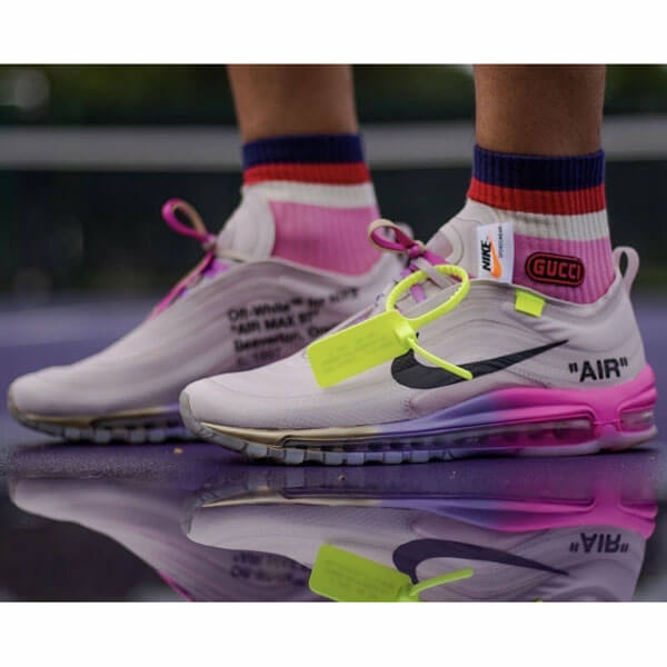 オフ ホワイト ナイキ エアマックス スーパーコピー スニーカー ナイキ ランニングシューズ Off-White エアマックス97 AJ4585-600