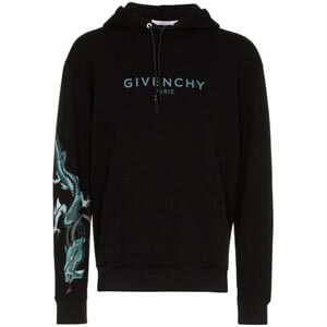 2025新作限定大人気 ジバンシィ偽物 パーカー GIVENCHY 20AW Logo&Dragon BLACK