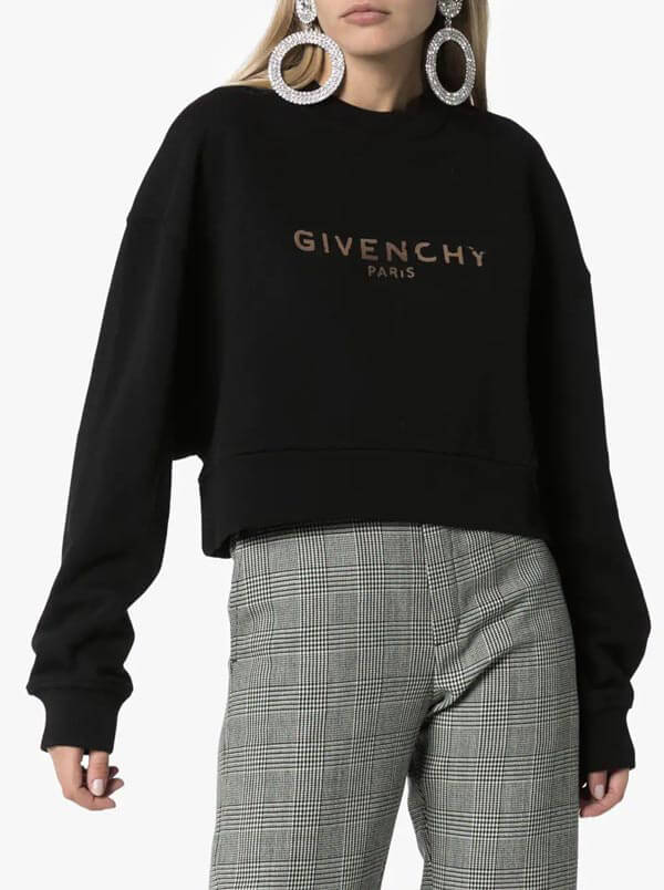 2025新作限定大人気 ジバンシィ偽物 GIVENCHY G562 CROPPED SWEATSHIRT BWJ00D3Z2L-001