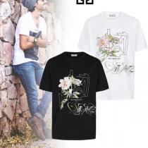 ジバンシー tシャツ 偽物 GIVENCHY 2025新作 フローラル ピオニー プリントTシャ...