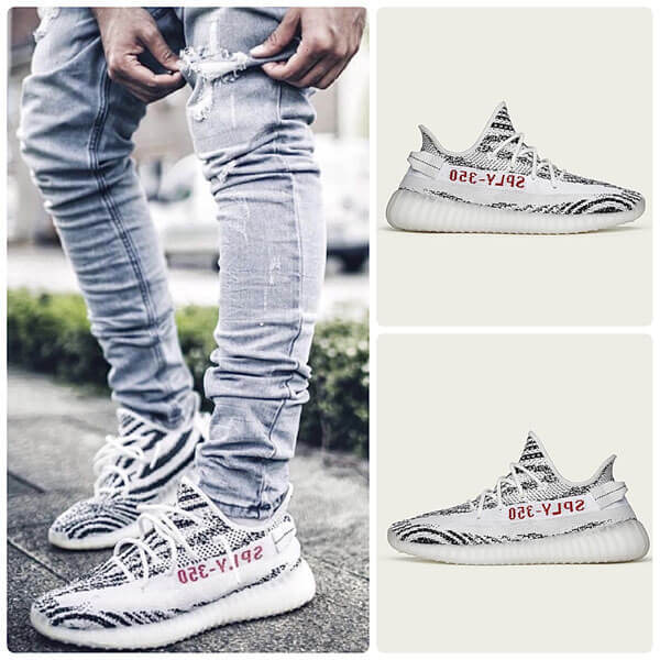 イージー ブースト 350 コピー★アディダス★ Yeezy  boost V2 ゼブラ