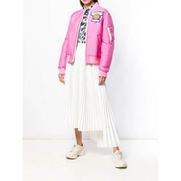 グッチ 偽物★素敵！Appliqued satin shell bomber Jacket