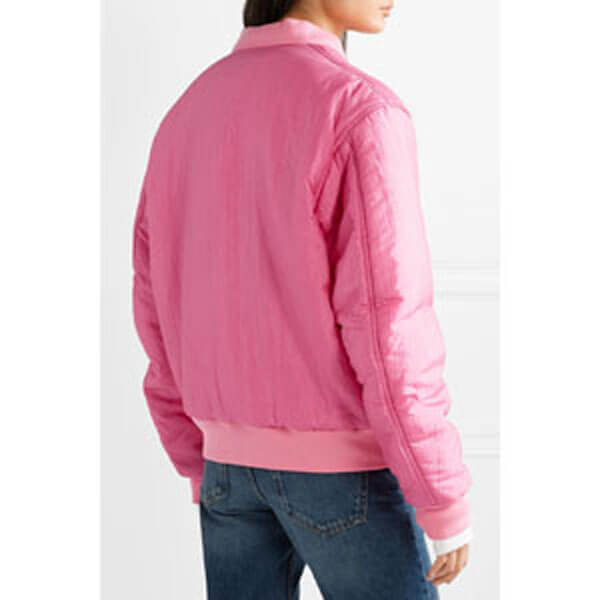 グッチ 偽物★素敵！Appliqued satin shell bomber Jacket